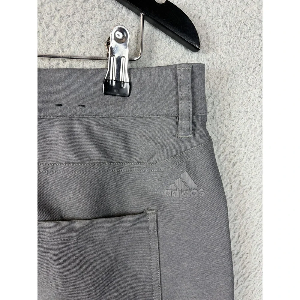 Adidas Golf Pants Mens 33x32 Gray Performance Stretch Slim Tapered Rugby Mens